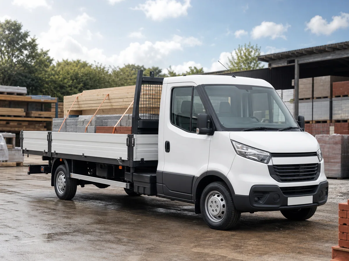 Dropside truck for building materials